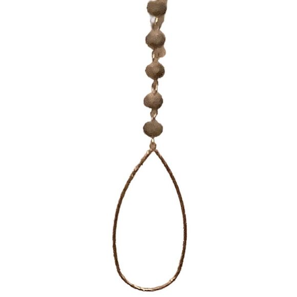 Laura Ashley gold tone necklace with teardrop. NWT - Picture 2 of 4